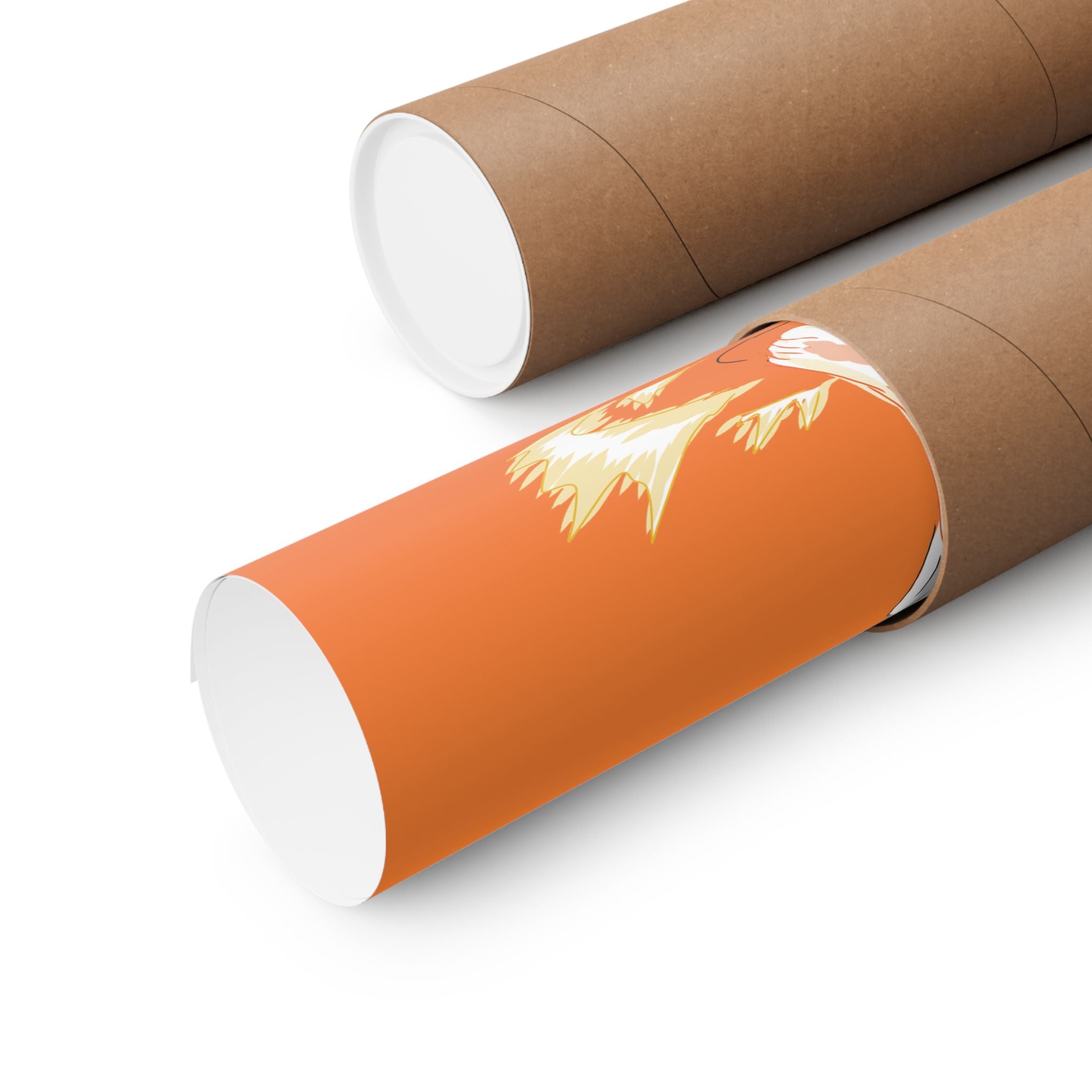 Flameborne Sorcerer — Matte Vertical Fantasy Wall Art