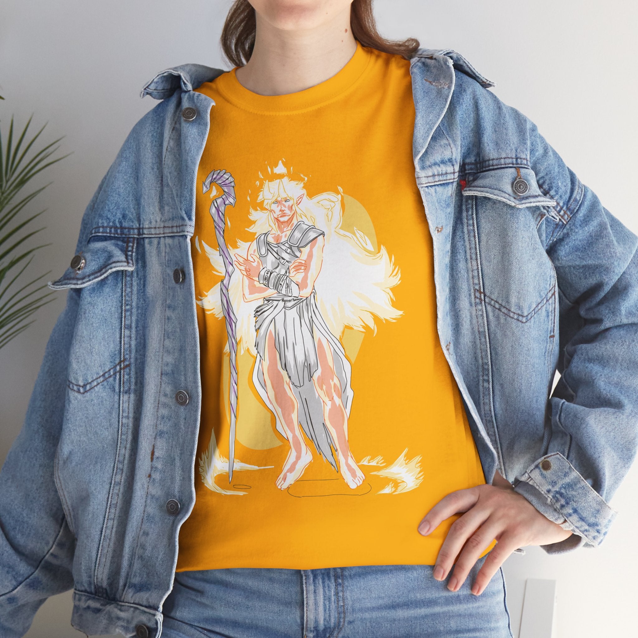 Flameborne Sorcerer Tee — Vintage Fantasy Wizard Graphic Shirt