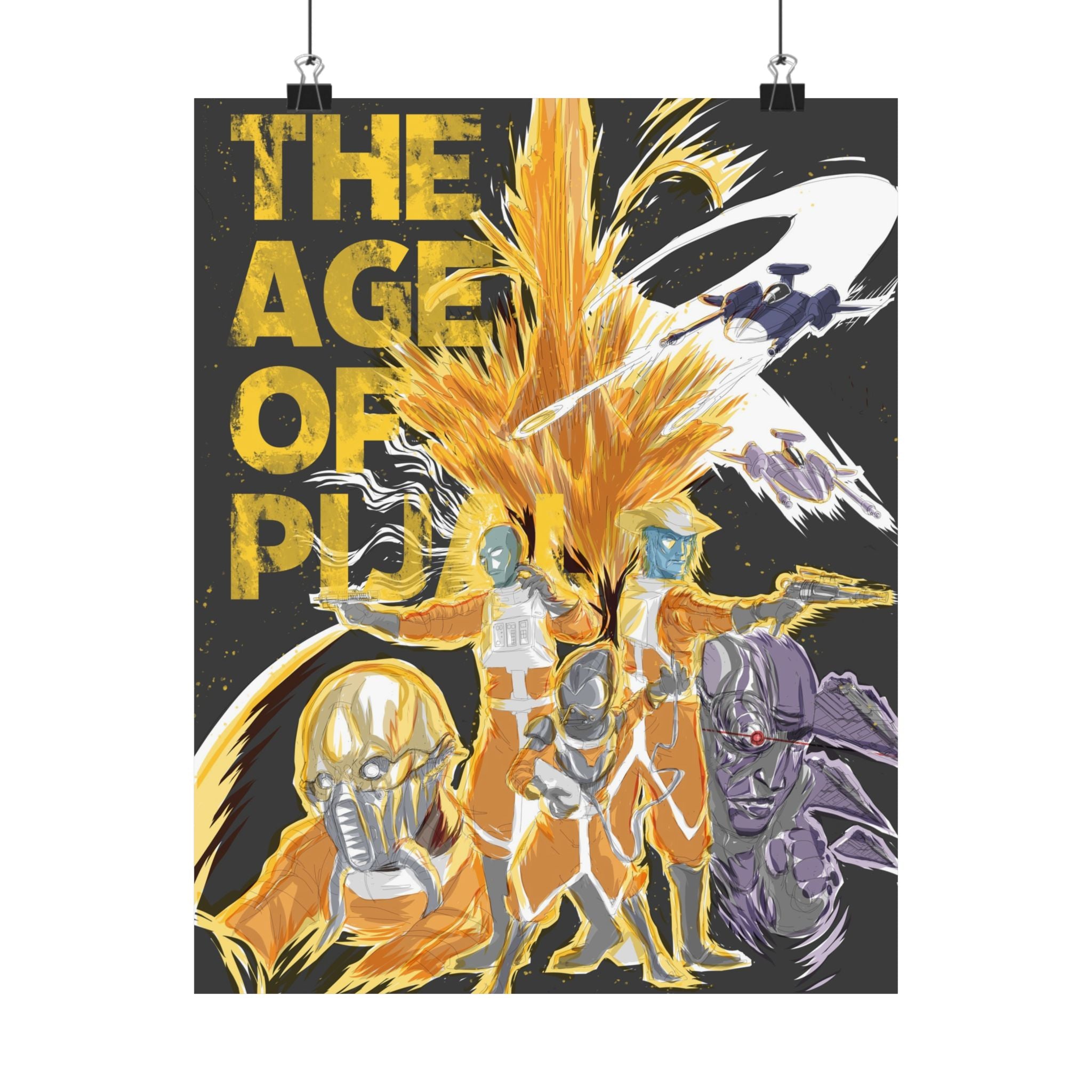 'The Age of Pijal' Retro Sci‑Fi Character Art