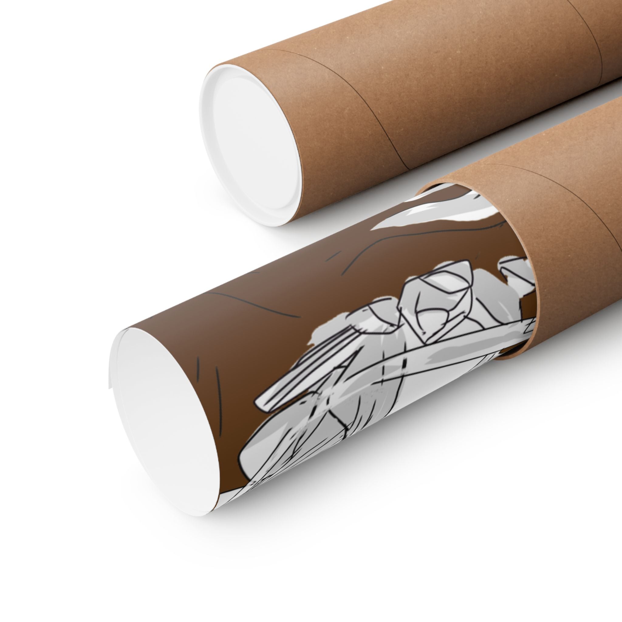 Bunny Monk Fantasy Poster — Matte Vertical Art Print