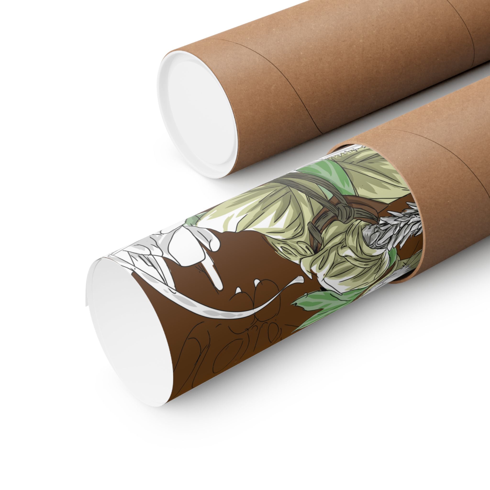 Bunny Monk Fantasy Poster — Matte Vertical Art Print