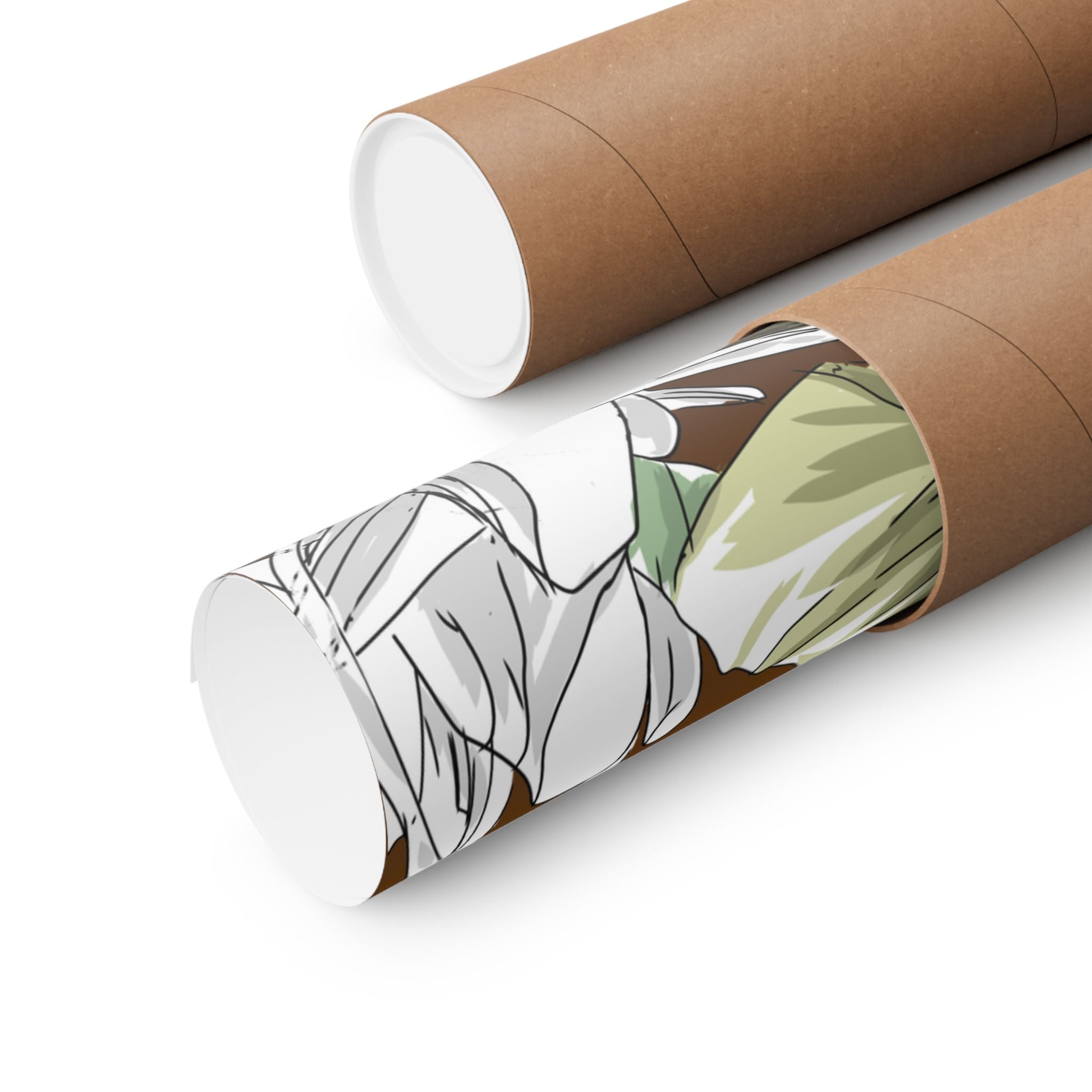 Bunny Monk Fantasy Poster — Matte Vertical Art Print