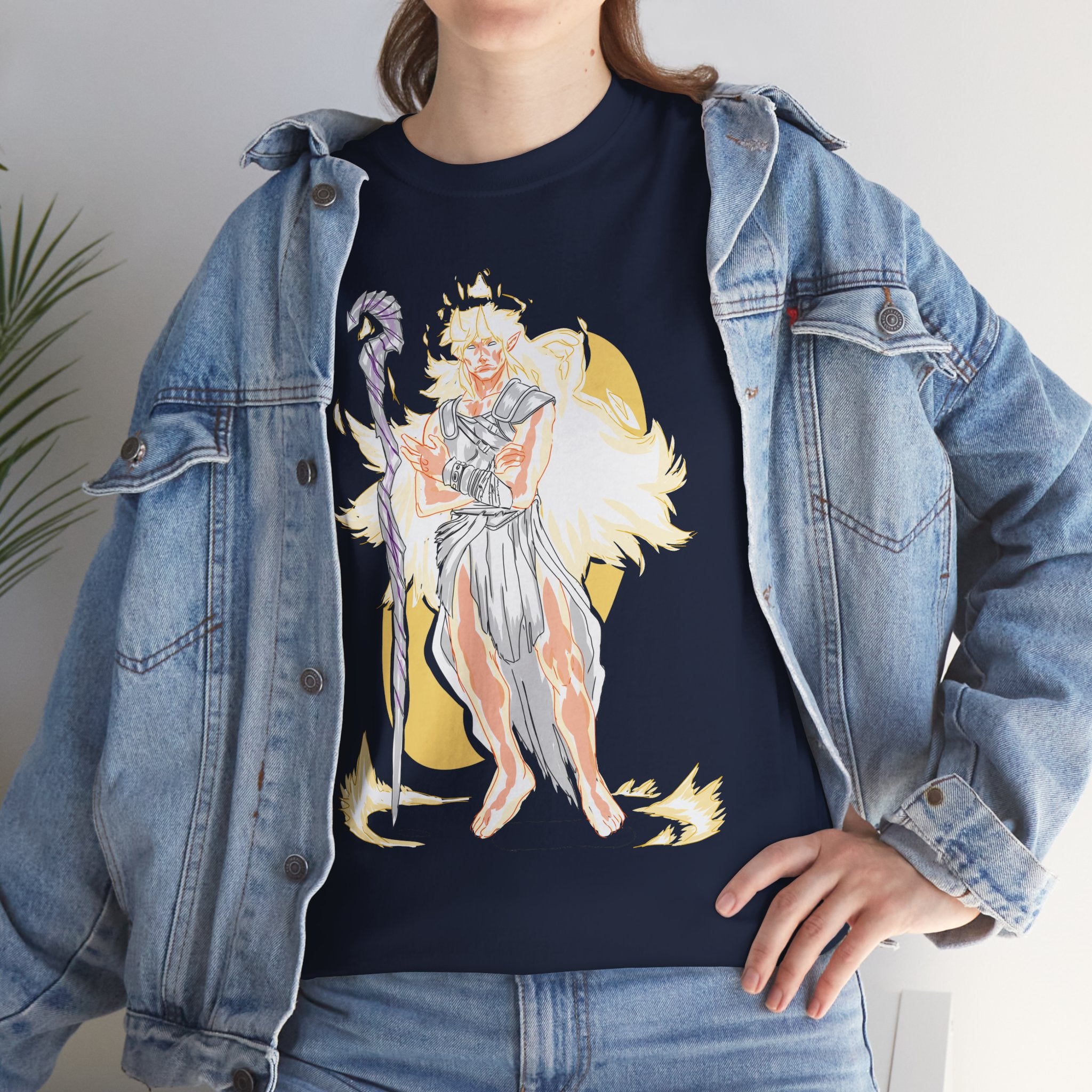 Flameborne Sorcerer Tee — Vintage Fantasy Wizard Graphic Shirt