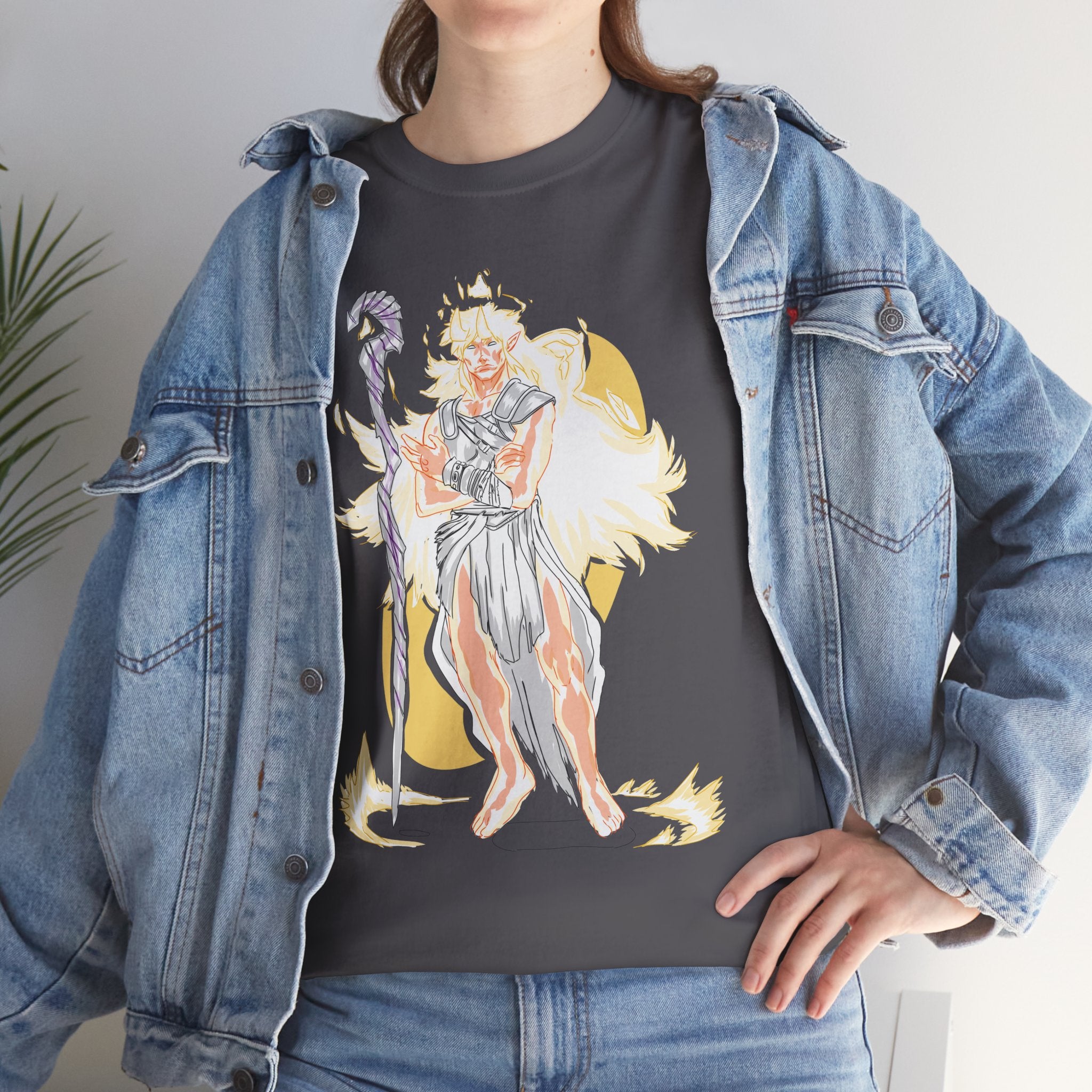 Flameborne Sorcerer Tee — Vintage Fantasy Wizard Graphic Shirt