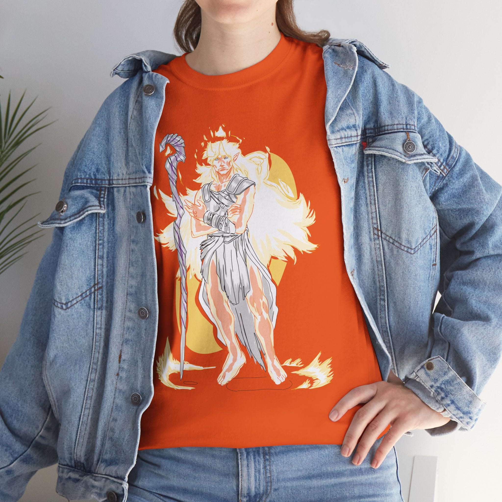 Flameborne Sorcerer Tee — Vintage Fantasy Wizard Graphic Shirt