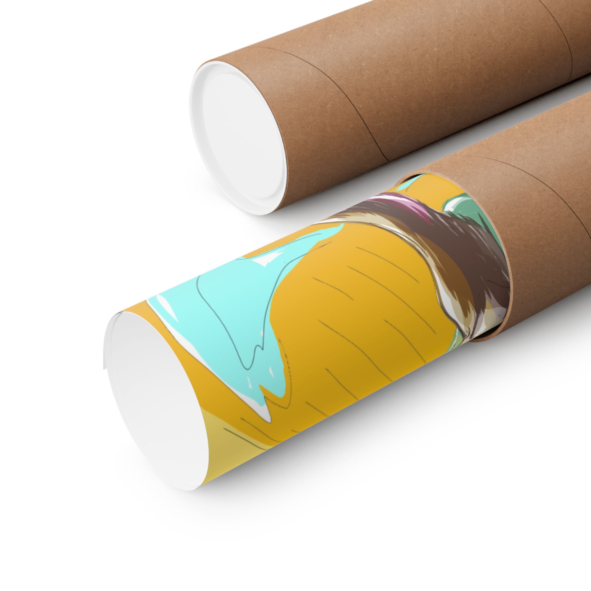 Satyr Ain't So — Vibrant Mythic Hero Matte Vertical Art Print