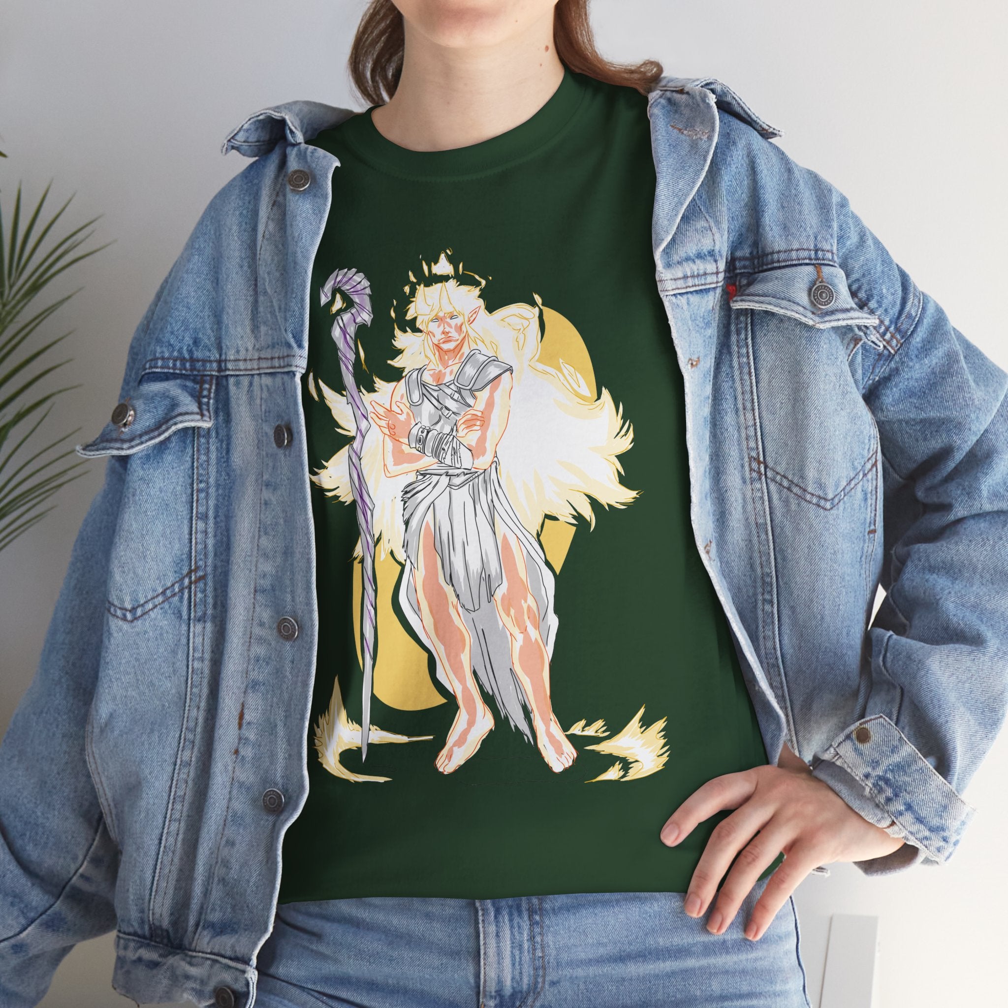 Flameborne Sorcerer Tee — Vintage Fantasy Wizard Graphic Shirt