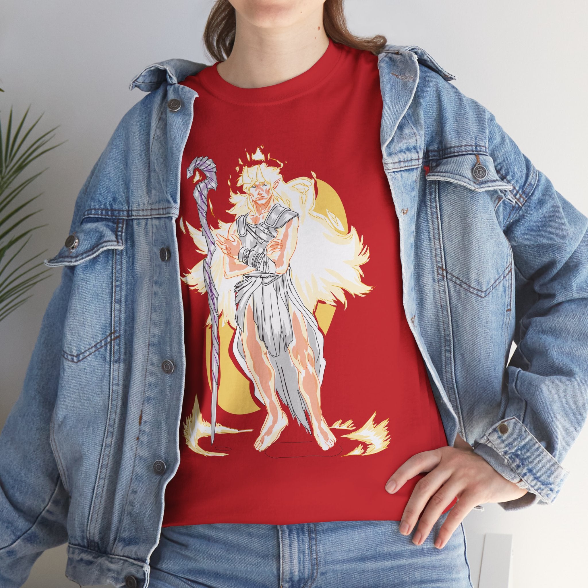 Flameborne Sorcerer Tee — Vintage Fantasy Wizard Graphic Shirt