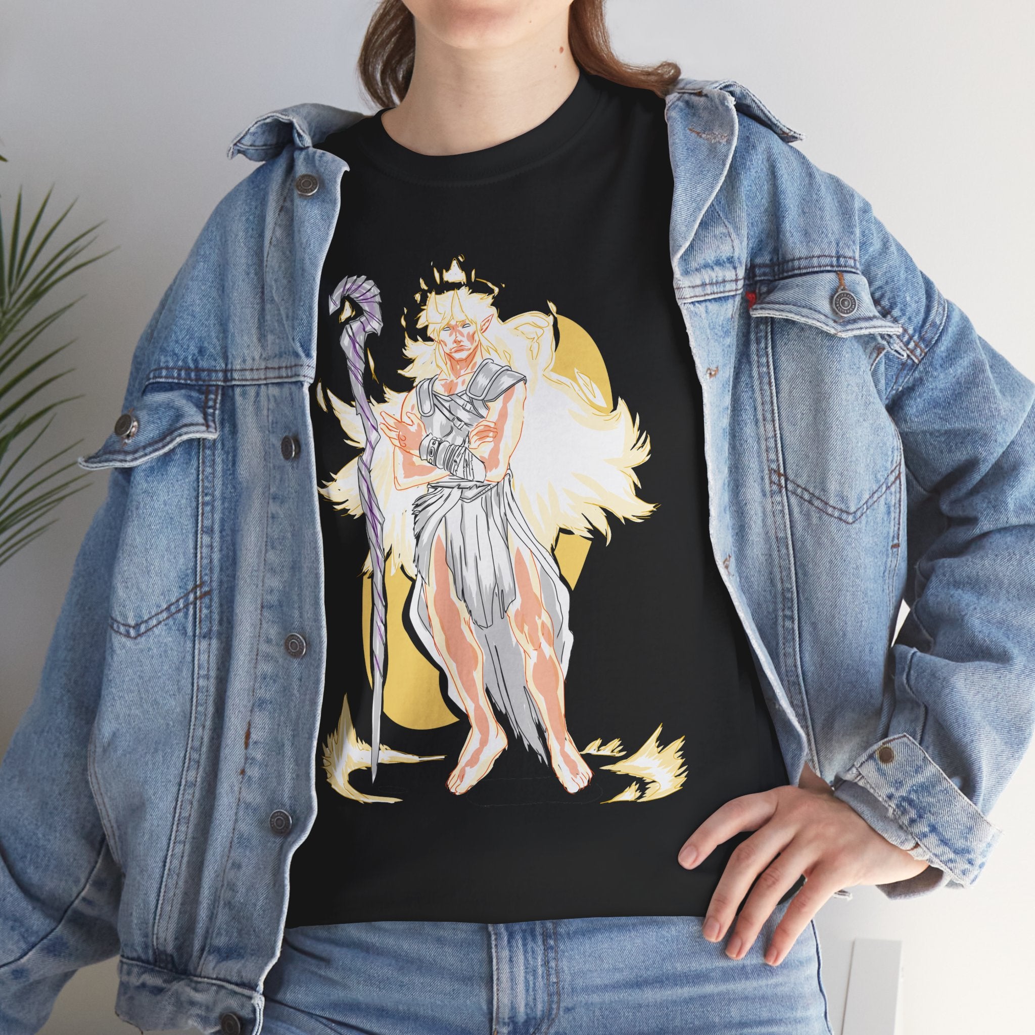 Flameborne Sorcerer Tee — Vintage Fantasy Wizard Graphic Shirt