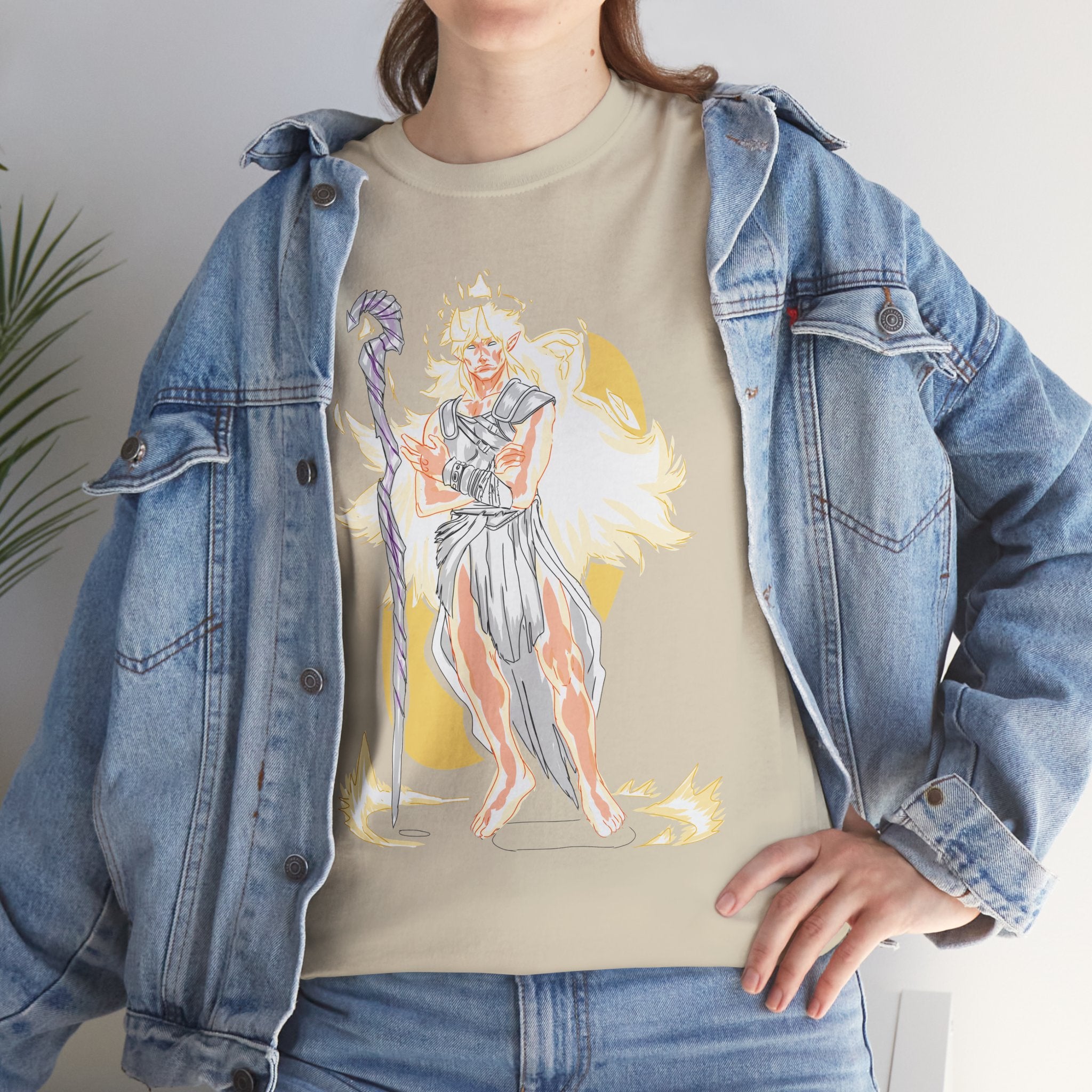 Flameborne Sorcerer Tee — Vintage Fantasy Wizard Graphic Shirt