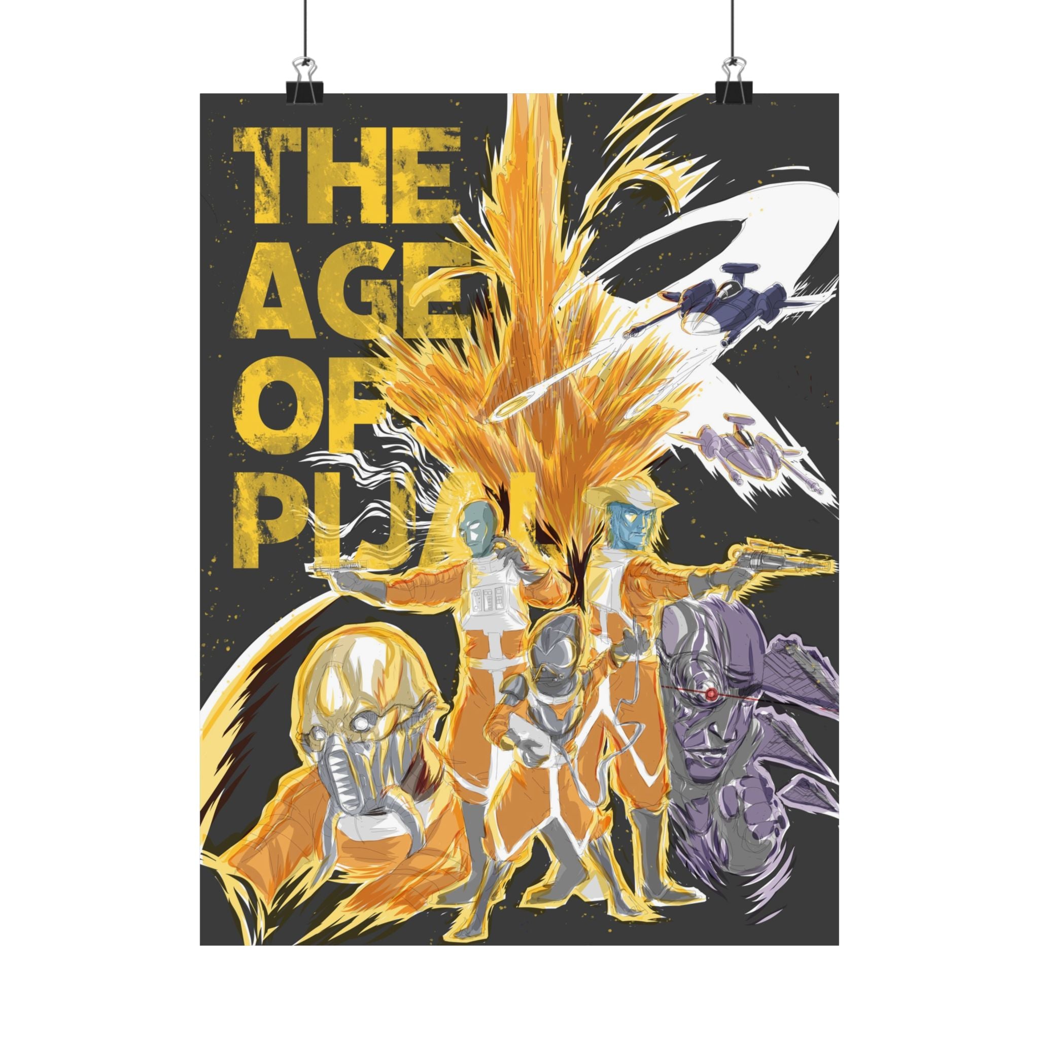 'The Age of Pijal' Retro Sci‑Fi Character Art