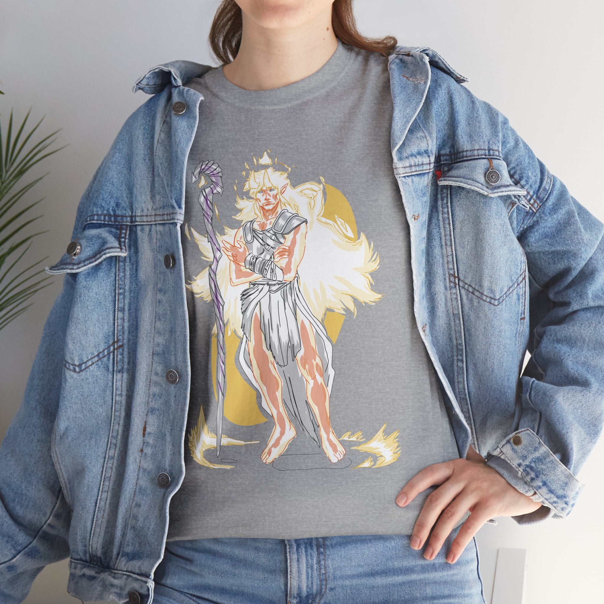 Flameborne Sorcerer Tee — Vintage Fantasy Wizard Graphic Shirt