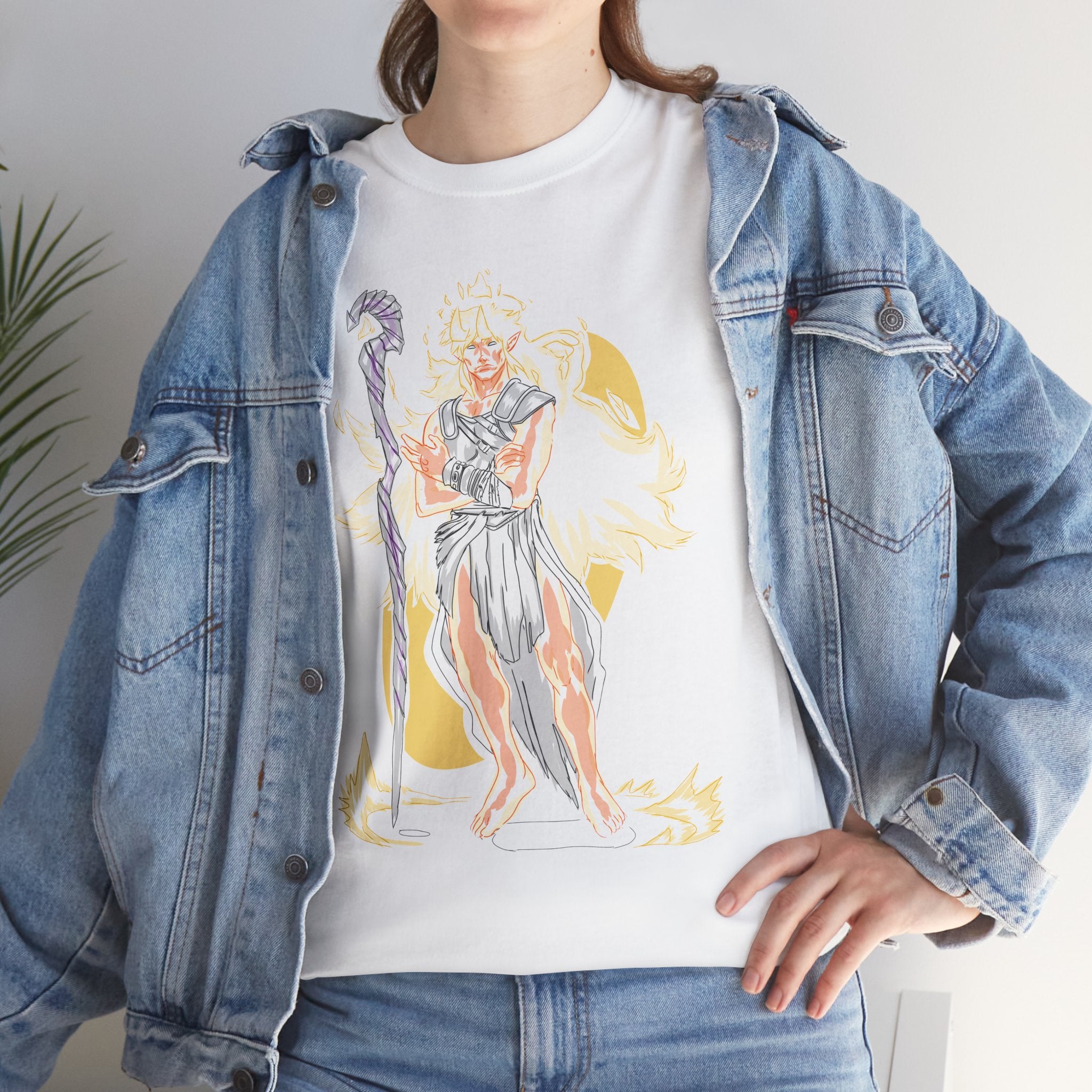 Flameborne Sorcerer Tee — Vintage Fantasy Wizard Graphic Shirt
