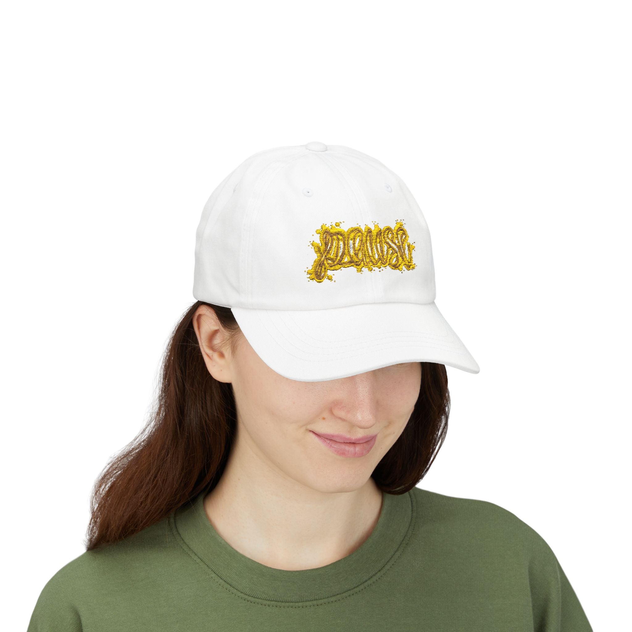 Pause Your Thoughts — Embroidered Cap