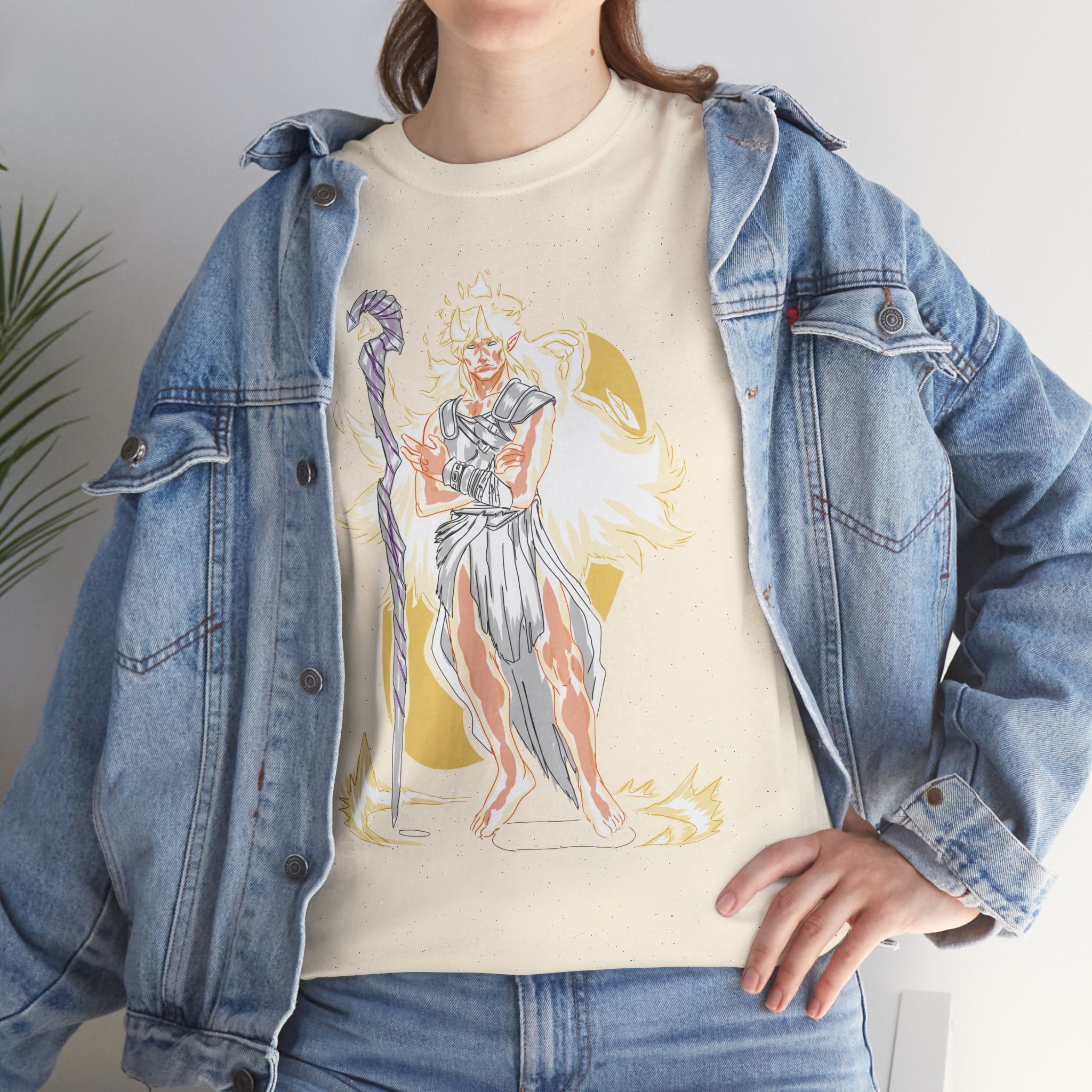 Flameborne Sorcerer Tee — Vintage Fantasy Wizard Graphic Shirt