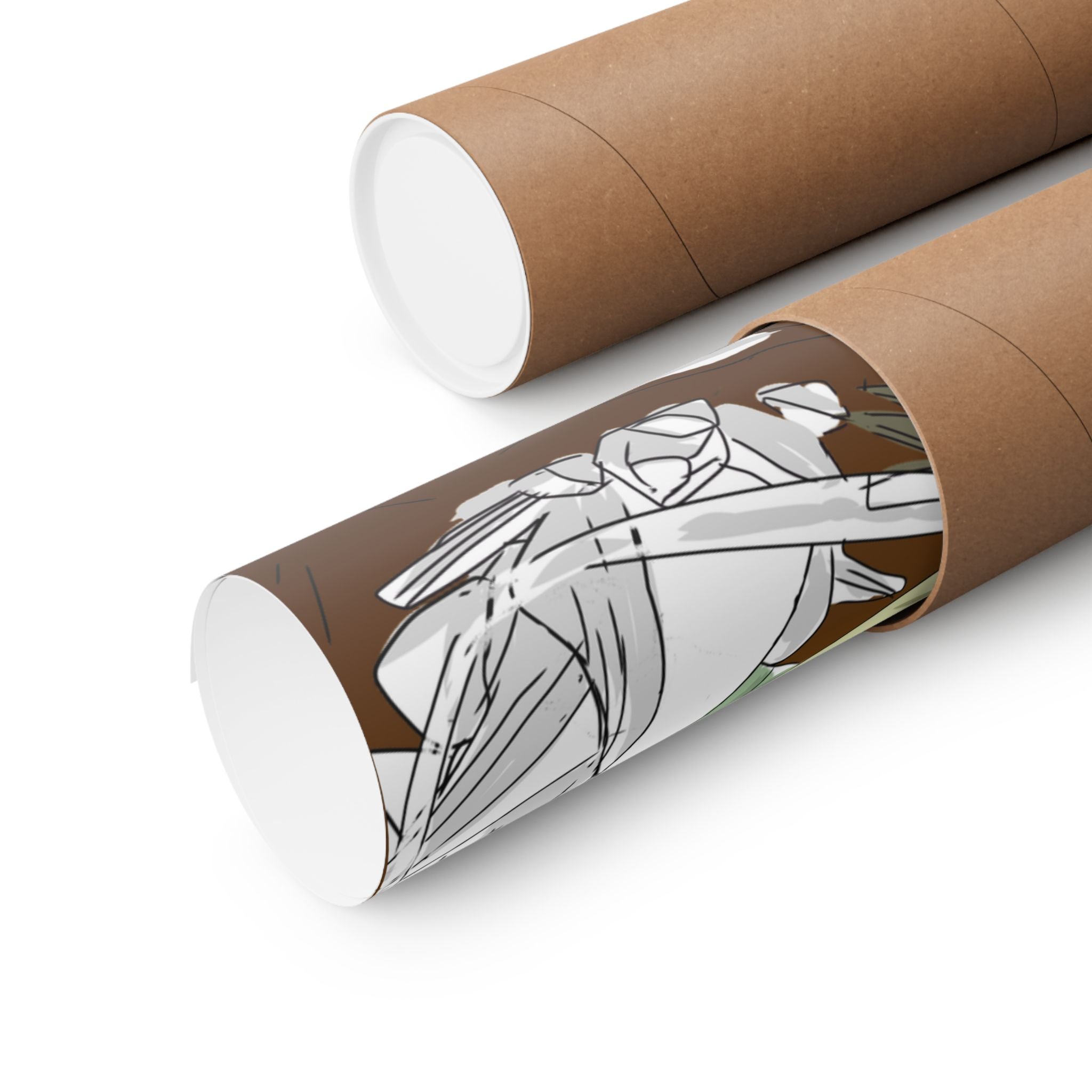 Bunny Monk Fantasy Poster — Matte Vertical Art Print