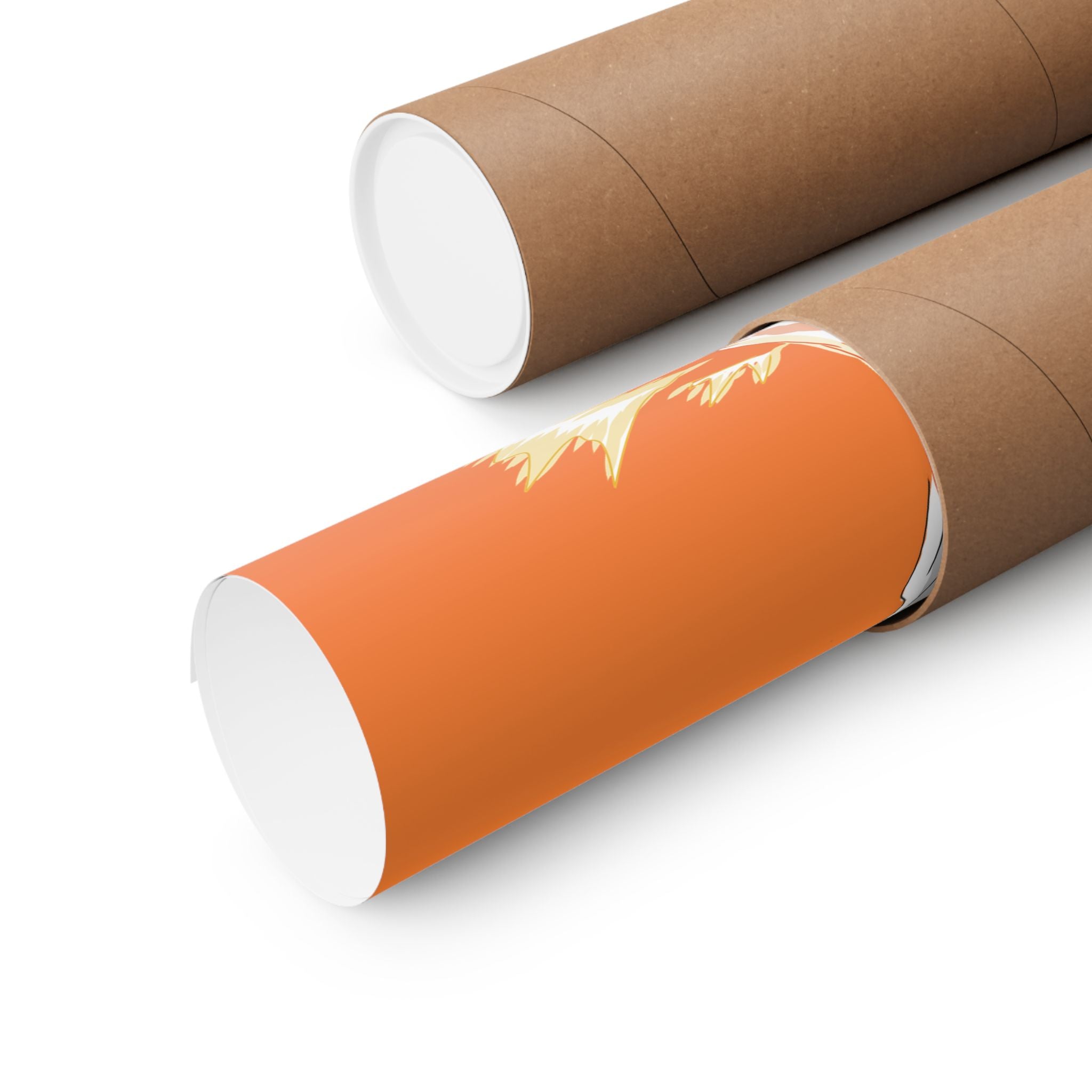 Flameborne Sorcerer — Matte Vertical Fantasy Wall Art